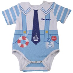 Personalized Sailor Name Baby Short Sleeve Bodysuit