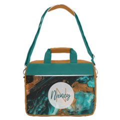 Personalized Marble Name Macbook Shoulder Laptop Bag