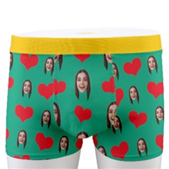 Personalized Photo Many Face Head Love Name Boxer