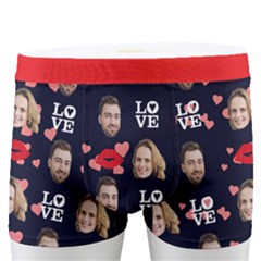 Personalized Couple Photo Many Face Head Boxer