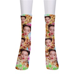 Personalized Pizza Photo Sock - Crew Socks Personalized Pizza Photo Sock - Crew Socks