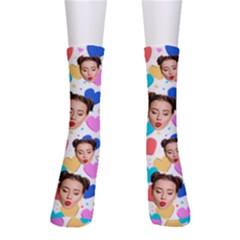 Personalized Heart Head Photo Sock - Crew Socks Personalized Heart Head Photo Sock - Crew Socks