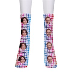 Personalized Rainbow Photo Sock - Crew Socks Personalized Rainbow Photo Sock - Crew Socks