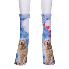 Personalized Tie Dye With Pet Photo Sock - Crew Socks Personalized Tie Dye With Pet Photo Sock - Crew Socks