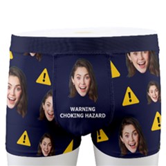 Personalized Photo Many Face Head Warning Choking Hazard Boxer