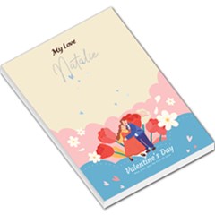 Personalized My Love Valentines Day Any Text Name Large Memo Pad