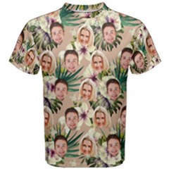 Personalized Couple Many Faces Hawaii T-Shirt - Men s Cotton T-Shirt