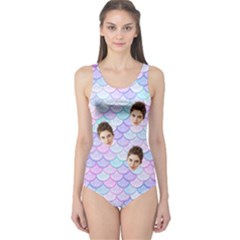 Personalized Mermaid Photo One Piece Swimsuit Personalized Mermaid Photo One Piece Swimsuit