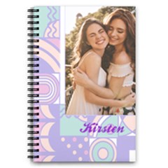 Personalized Name Photo Purple Graphic Notebook