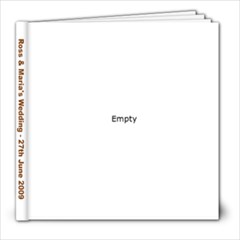 Ross & Maria s Wedding - 8x8 Photo Book (20 pages)