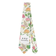 Personalized Initial Names Pattern Necktie