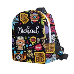 Personalized Monster Name Any Text Kids Age Lightweight Preschool Backpack
