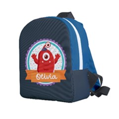 Personalized Monster Name Any Text Kids Age Lightweight Preschool Backpack