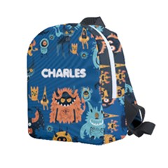 Personalized Monster Name Any Text Kids Age Lightweight Preschool Backpack