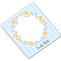 Personalized Name Any Text Flowers Spring Small Memo Pads