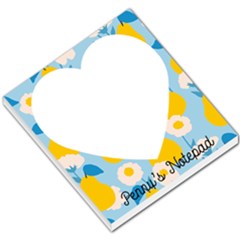 Personalized Name Any Text Fruit Heart Small Memo Pads