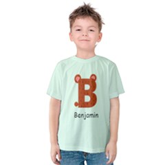 Personalized Name Any Text Animal Word Kids  Cotton T-shirt