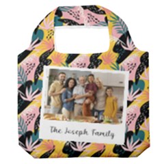 Personalized Tropical Summer Photo Name Any Text Premium Foldable Grocery Recycle Bag