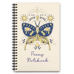 Personalized Any Text Mysterious Pattern - 5.5  x 8.5  Notebook