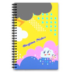 Personalized Any Text Rain Day - 5.5  x 8.5  Notebook