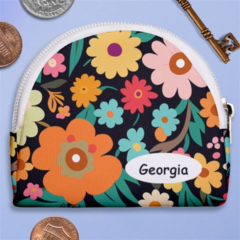 Horseshoe Style Canvas Pouch 