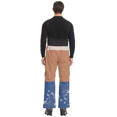 Men s Side Zip Front Pouch Ski And Snowboard Bib Pants	 