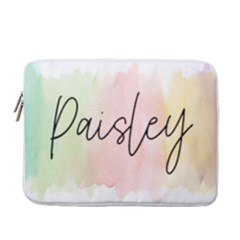 Watercolor Rainbow - 13  Vertical Laptop Sleeve Case With Pocket