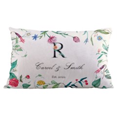 Custom Couple Wedding Family Name - 24 x16 Lumbar Throw Cushion Case (Two Sides) Custom Couple Wedding Family Name - 24 x16 Lumbar Throw Cushion Case (Two Sides)