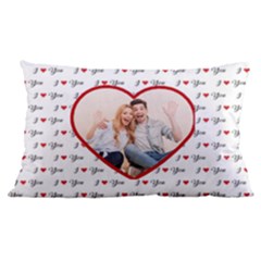 Custom I Love You Heart Shape Couple Photo - 24 x16 Lumbar Throw Cushion Case (Two Sides) Custom I Love You Heart Shape Couple Photo - 24 x16 Lumbar Throw Cushion Case (Two Sides)