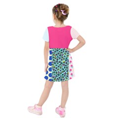 Kids  Short Sleeve Velvet Dress 