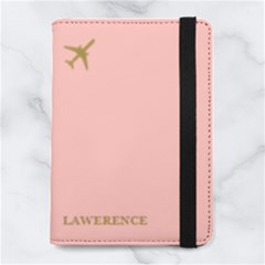 Custom Color Airplane logo Name Any Text - Microfiber PU Leather Passport Holder Custom Color Airplane logo Name Any Text - Microfiber PU Leather Passport Holder