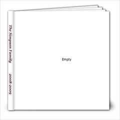 Simpson Family 2008-2009 - 8x8 Photo Book (20 pages)