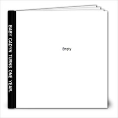 Cadyn 1 Yr. Dec 2009 - 8x8 Photo Book (20 pages)