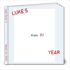 Luke turns 1 - 8x8 Photo Book (20 pages)