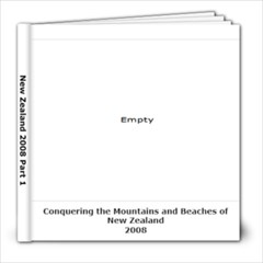 New Zealand 2008 Part 1 - 8x8 Photo Book (20 pages)
