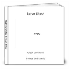OLD HUNTING SHACK PICS - 8x8 Photo Book (20 pages)