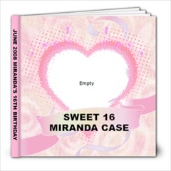 MIRANDA SWEET 16 - 8x8 Photo Book (30 pages)