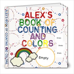 Alex s Book of Counting and Colors - 8x8 Photo Book (20 pages)