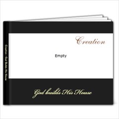 Creation - God Builds His House - 9x7 Photo Book (20 pages)