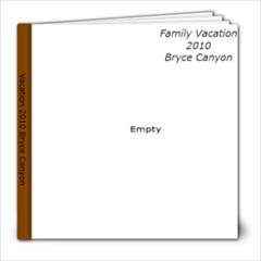 Our Family Vacation (well a tiny bit, this is the first book of a series) - 8x8 Photo Book (39 pages)