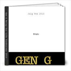 Gen G Relay for Life July 4th Fundraiser - 8x8 Photo Book (20 pages)
