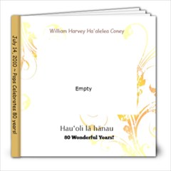 Pops 80th Birthday - 8x8 Photo Book (30 pages)