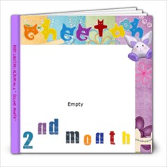 Baby Cheetah  2 months - 8x8 Photo Book (39 pages)