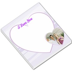 I Love You Purple Heart - Small Memo Pads