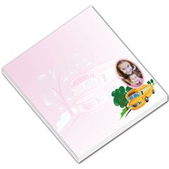 School Bus Purple Background - Small Memo Pads