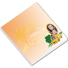 School Bus Orange Background - Small Memo Pads