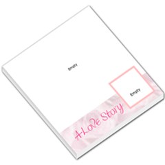 Love Story Pink Footer - Small Memo Pads