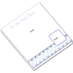 Blue Snow Flakes Footer - Small Memo Pads