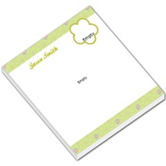 Baby Green Header & Footer - Small Memo Pads