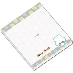 Blue & Green Cherries Header & Footer - Small Memo Pads